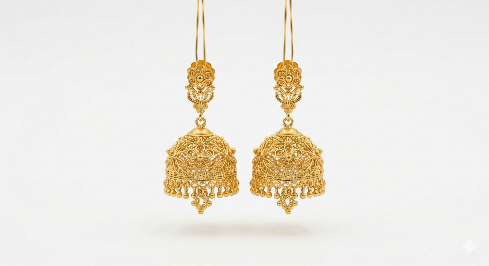 Floral Filigree Jhumka